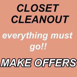CLOSET CLEANOUT!!!!!!